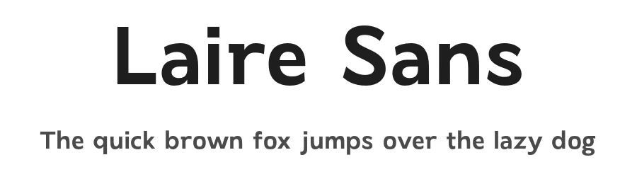 Laire Sans by Laire Banyu Sandi Pawenang
Dyahayu Anggraini Wulandari — Sans Serif Font