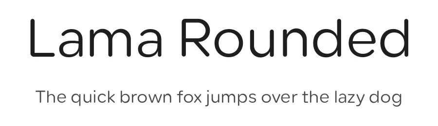 Lama Rounded by Baianat — Sans Serif Font
