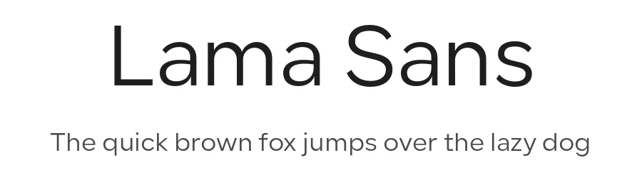 Lama Sans by Baianat — Sans Serif Font
