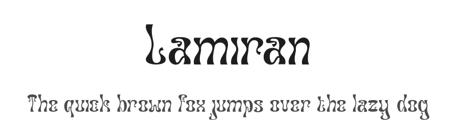 Lamiran by Say Studio — Display Font