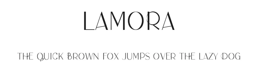 Lamora — Sans Serif Font
