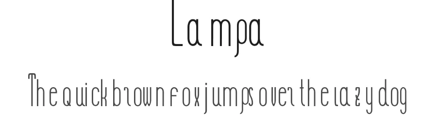 Lampa by Slava Krivonosov aka Vampdesign — Sans Serif Font