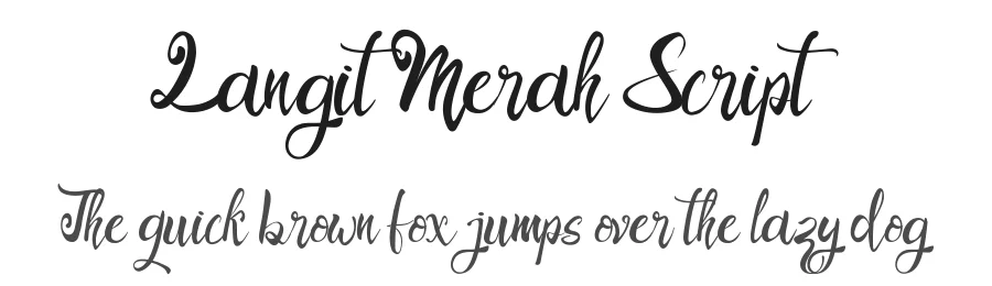 Langit Merah Script by Arif Dwi — Script Handwritten Font