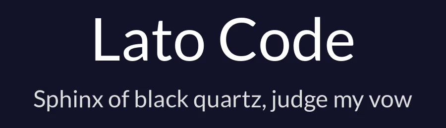 Lato Code by Paul Go — Sans Serif Font — thumbnail 2