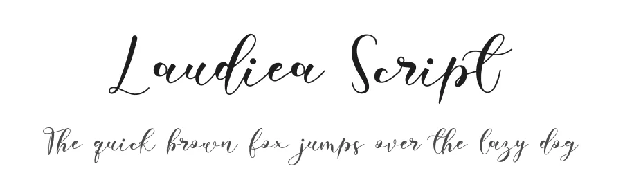 Laudiea Script by Nisa Nana — Script Handwritten Font