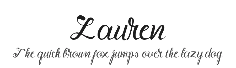 Lauren by Lili Sadili — Script Handwritten Font