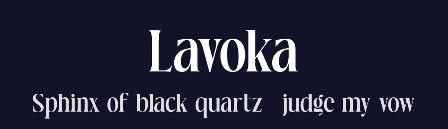 Lavoka by Irzad Nurandito — Serif Font — thumbnail 2