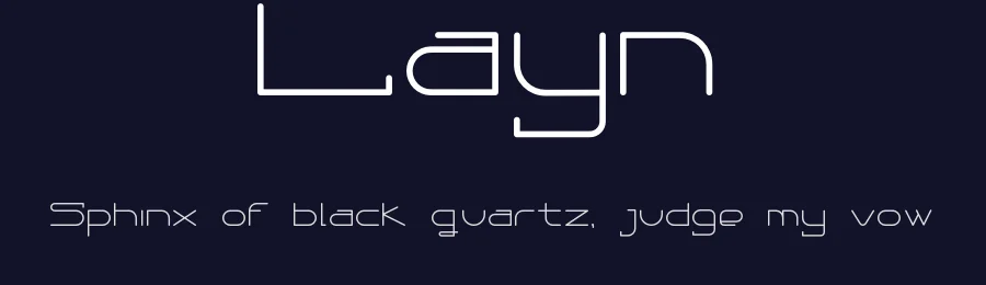 Layn by Christopher Gonzalez — Display Font — thumbnail 2