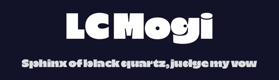 LC Mogi by Deni Anggara — Display Font — thumbnail 2