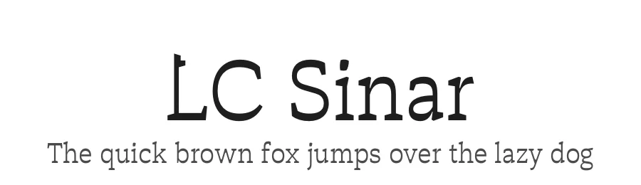 LC Sinar by Fadhl Haqq — Serif Font