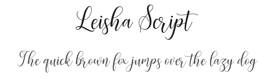 Leisha Script by Amarlettering — Script Handwritten Font