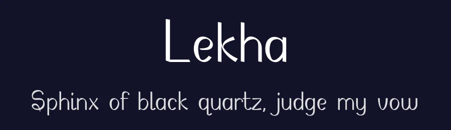 Lekha — Script Handwritten Font — thumbnail 2