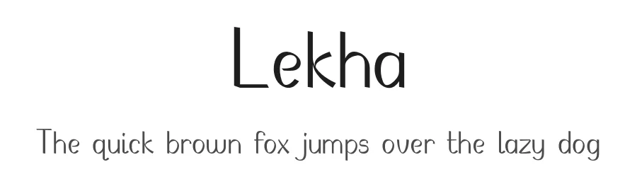 Lekha — Script Handwritten Font