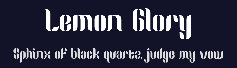 Lemon Glory by Muh Muammar — Display Font — thumbnail 2