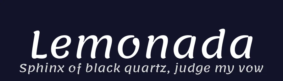 Lemonada by Mohamed Gaber (Arabic), Eduardo Tunni (Latin) — Script Handwritten Font — thumbnail 2