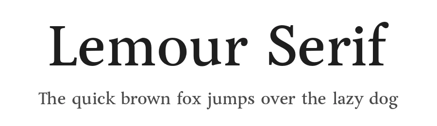 Lemour Serif by Oliver Polakovics — Serif Font