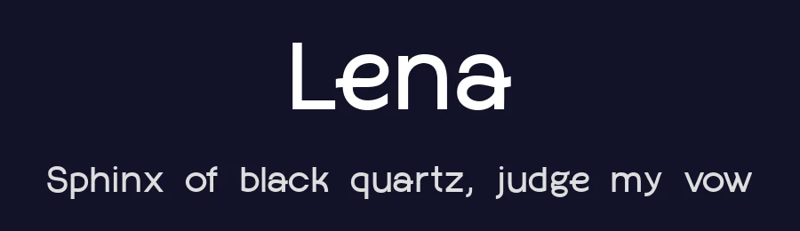 Lena — Sans Serif Font — thumbnail 2