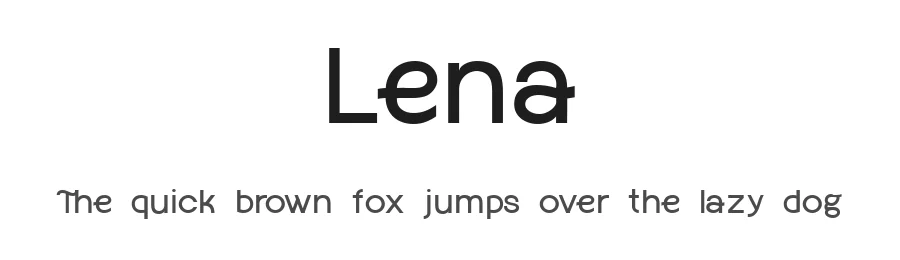 Lena — Sans Serif Font