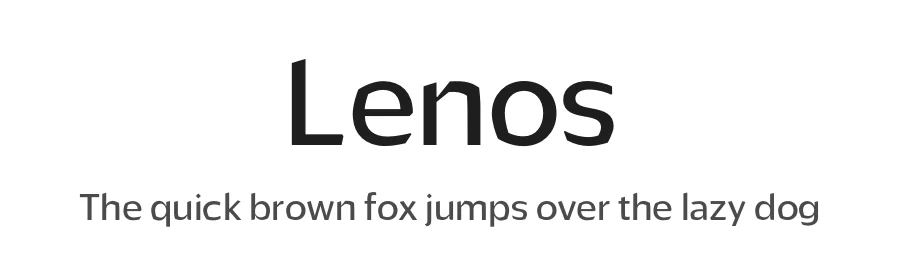 Lenos by Baianat — Sans Serif Font