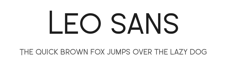 Leo Sans by Wahyu Setiya Rahmawan — Sans Serif Font