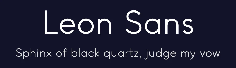 Leon Sans by Jongmin Kim — Sans Serif Font — thumbnail 2