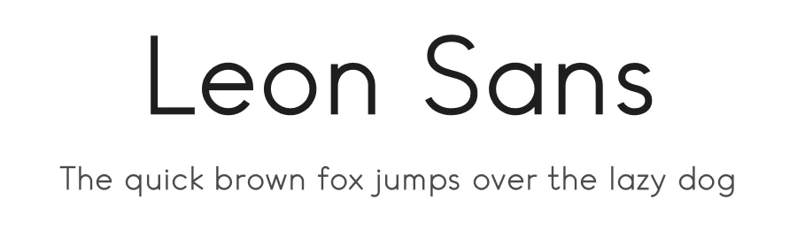 Leon Sans by Jongmin Kim — Sans Serif Font
