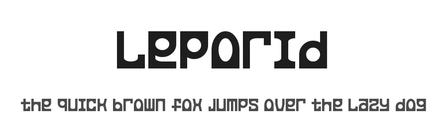 Leporid by GGBotNet — Display Font