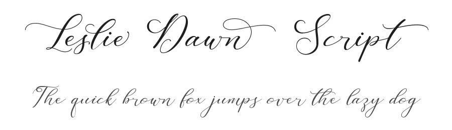 Leslie Dawn Script by Aldi Raya Pradipta — Script Handwritten Font