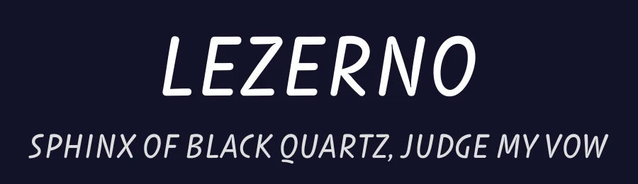Lezerno by Igor Petrovic — Sans Serif Font — thumbnail 2