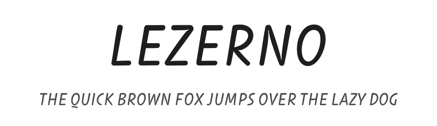 Lezerno by Igor Petrovic — Sans Serif Font