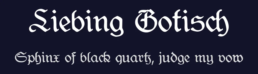 Liebing Gotisch — Script Handwritten Font — thumbnail 2