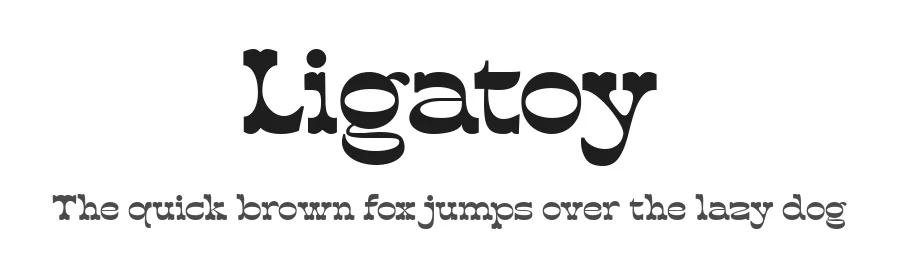 Ligatoy by Kana Widana — Display Font