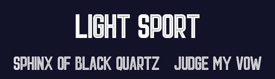 Light Sport — Display Font — thumbnail 2