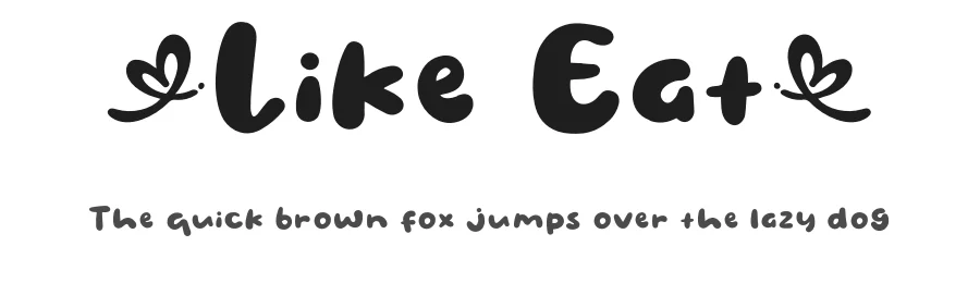 Like Eat by Khurasan — Script Handwritten Font
