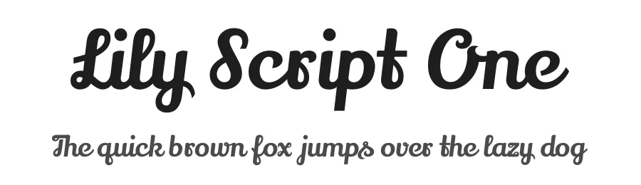 Lily Script One by Julia Petretta β Script Handwritten Font