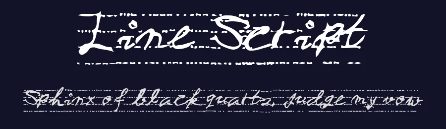 Line Script — Script Handwritten Font — thumbnail 2