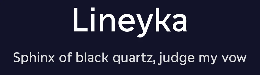 Lineyka — Sans Serif Font — thumbnail 2