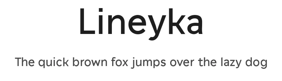 Lineyka β Sans Serif Font