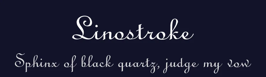 Linostroke — Script Handwritten Font — thumbnail 2