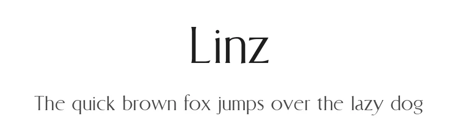 Linz by Peter Wiegel — Serif Font