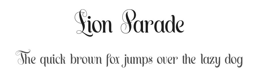 Lion Parade by Letterhend Studio — Script Handwritten Font
