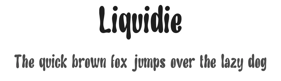 Liquidie by forberas — Script Handwritten Font