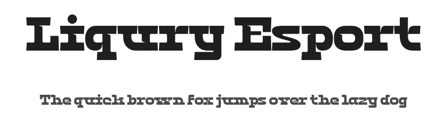 Liqury Esport by Sigit Dwipa Raharjo — Display Font