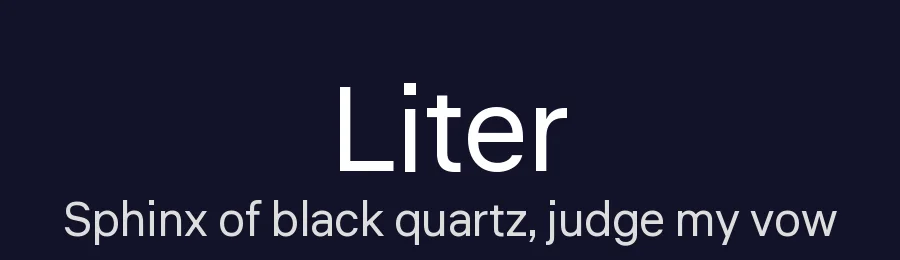 Liter by Anton Skugarov — Sans Serif Font — thumbnail 2