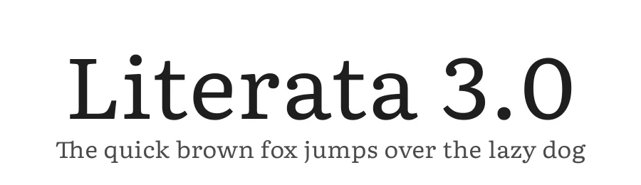 Literata 3.0 by Latin by Veronika Burian and Jose Scaglione. Greek by Irene Vlachou. Cyrillic by Vera Evstafieva. — Serif Font