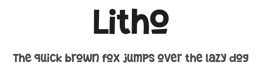 Litho by Yogiswhara Dio Prakoso Riadi — Display Font