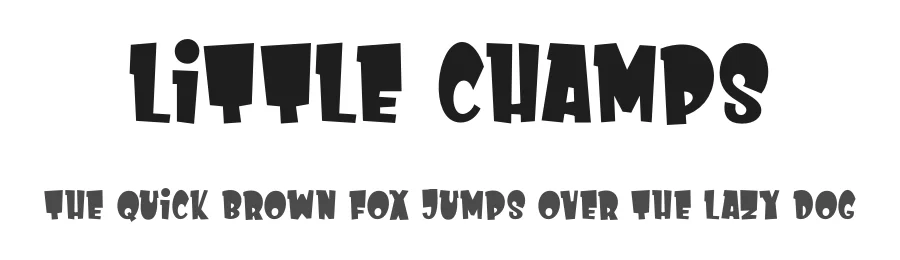 Little Champs by Dida Ahluddin — Display Font