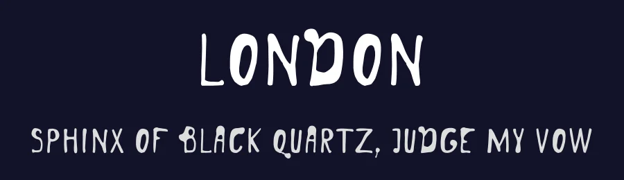 London by Olga Kozlova — Script Handwritten Font — thumbnail 2