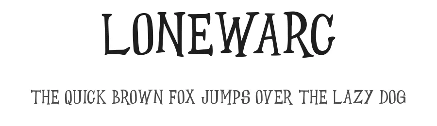 Lonewarc by Anggi Hermawan — Script Handwritten Font