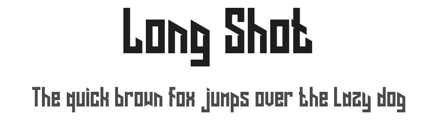 Long Shot by Matty De Cesare — Sans Serif Font